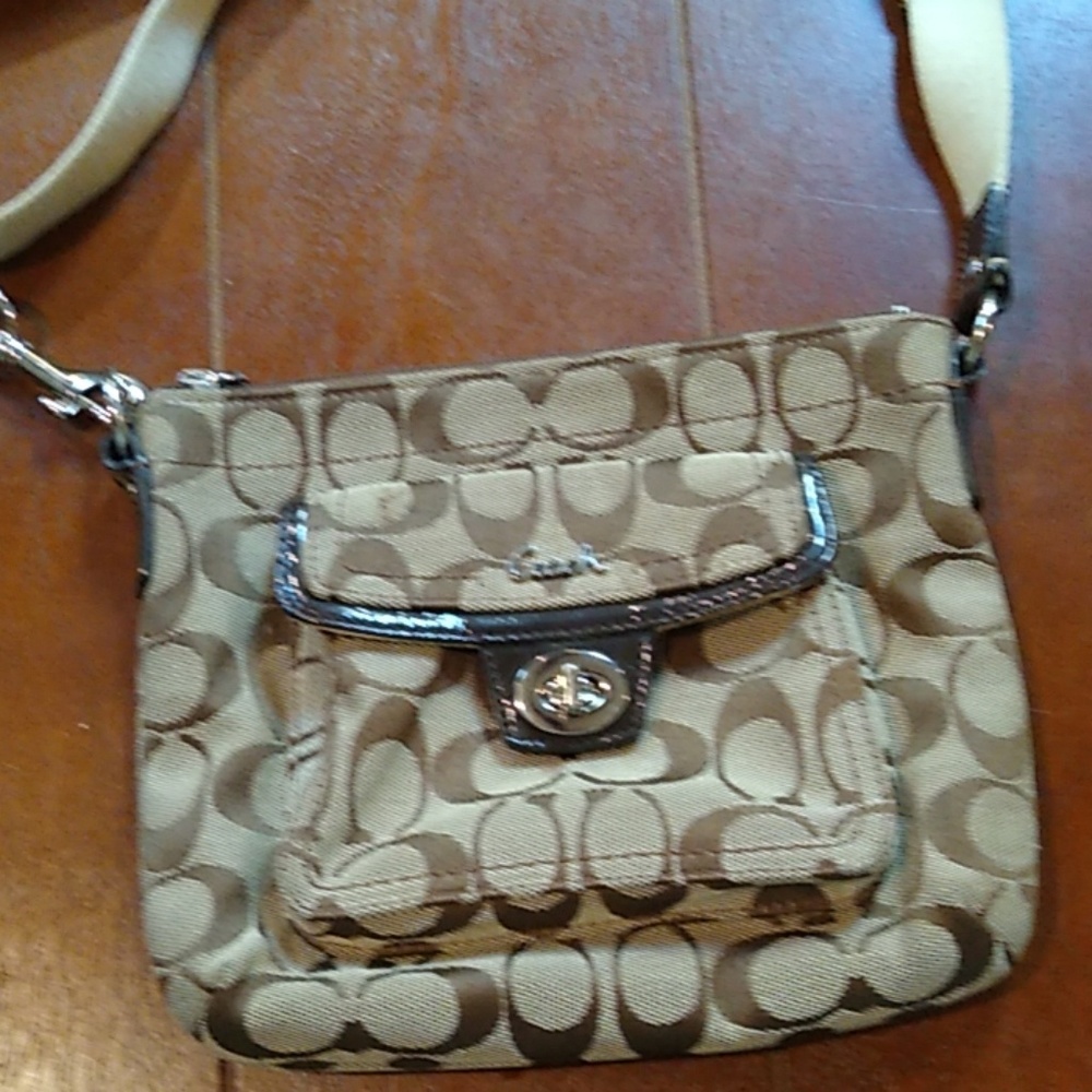 Authentic Coach cross body purse